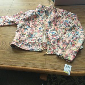 Floral Leather Jacket
